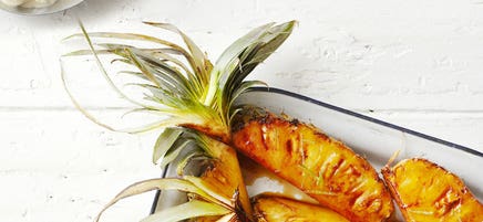 Mojito grilled pineapple
