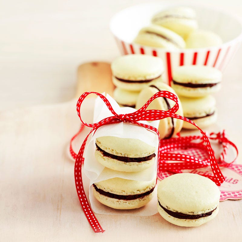 Photo of Merry choc-mint macarons by WW