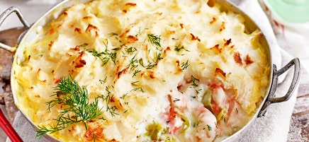 Seafood pie