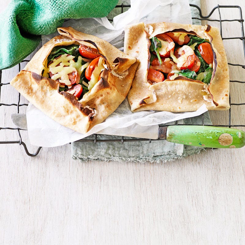 Photo of Buckwheat crepe galette with spinach and tomatoes by WW