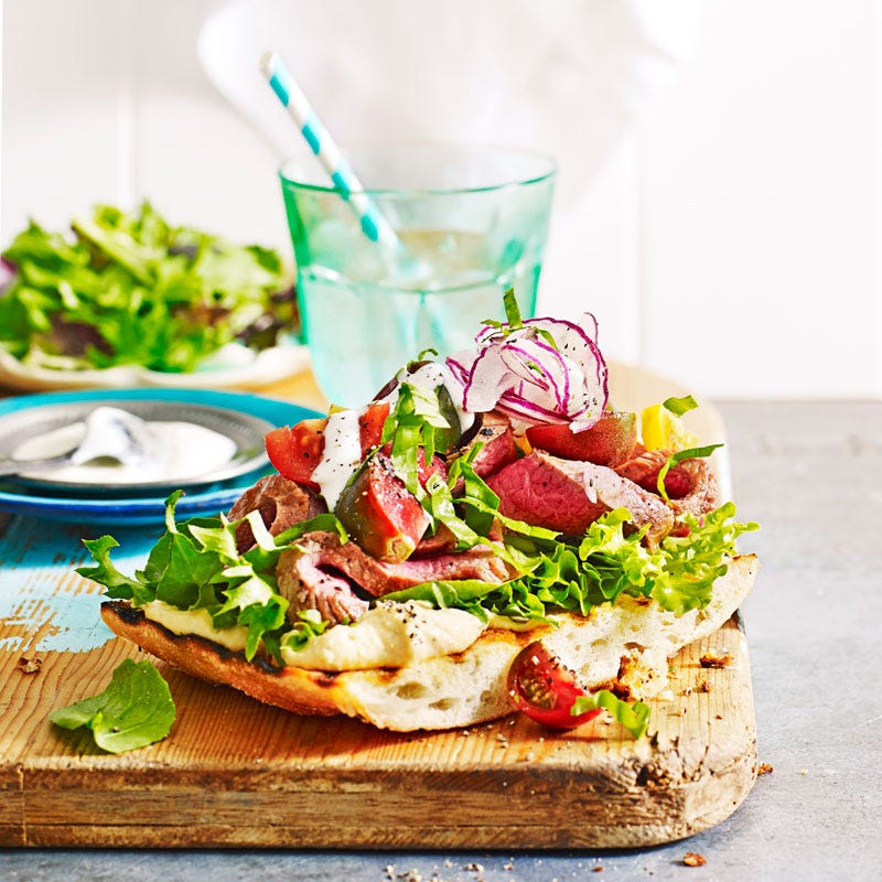 Photo of Chargrilled lamb on Turkish bread by WW