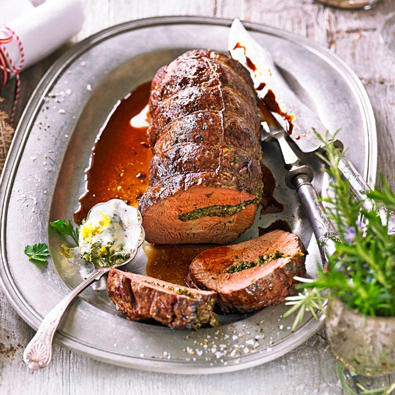 Herbed roast beef