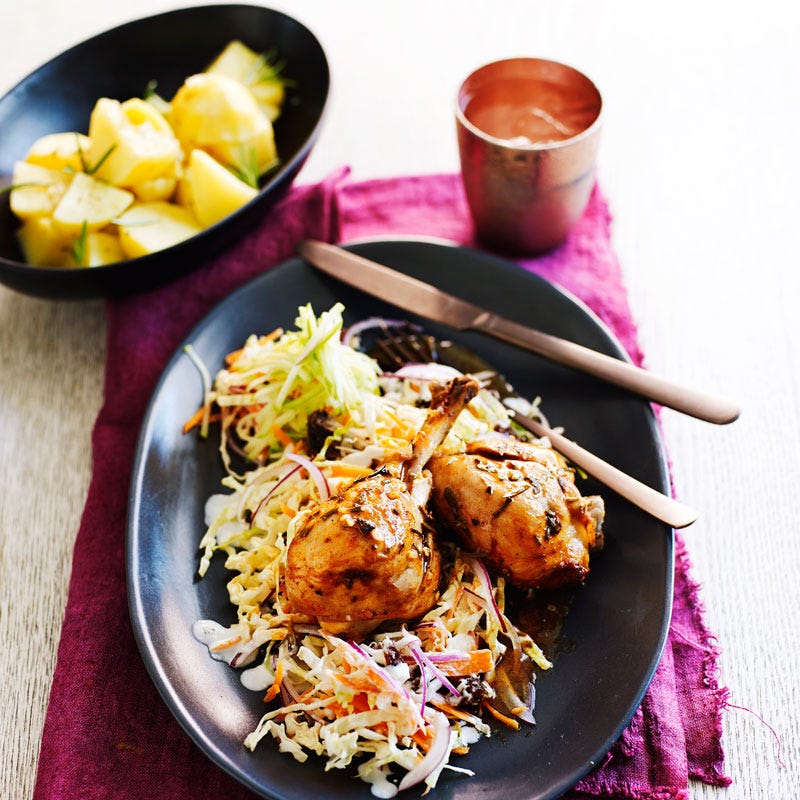Photo of Baked rosemary chicken with apple slaw by WW
