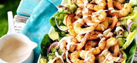 Grilled prawn cocktail