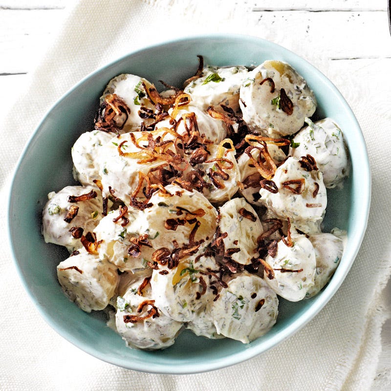 Photo of Spiced potato salad with crispy eschalots by WW
