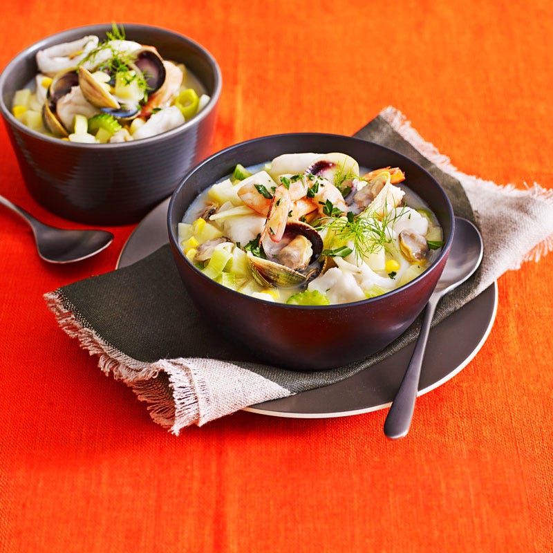 Photo of Creamy seafood chowder by WW