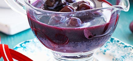 Cherry and red wine sauce