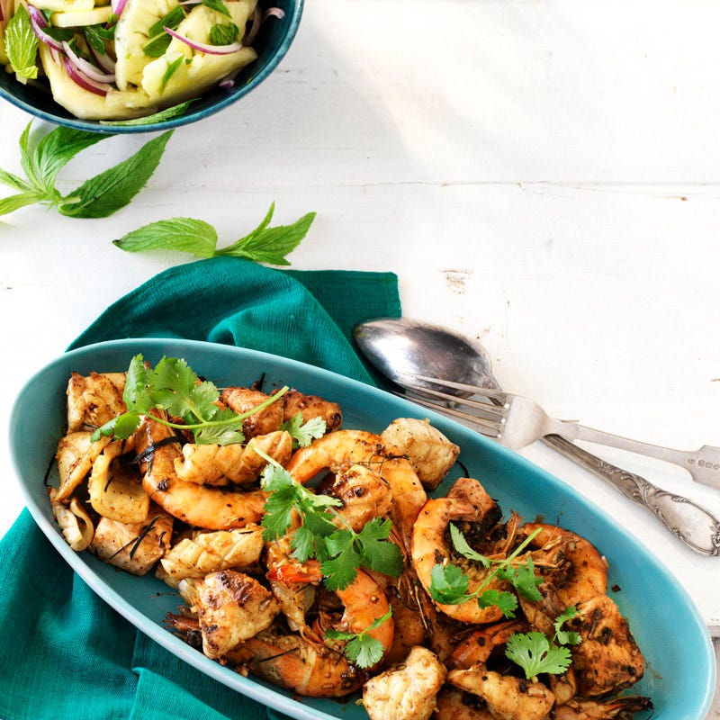 Photo of Thai mixed seafood with pineapple salad by WW
