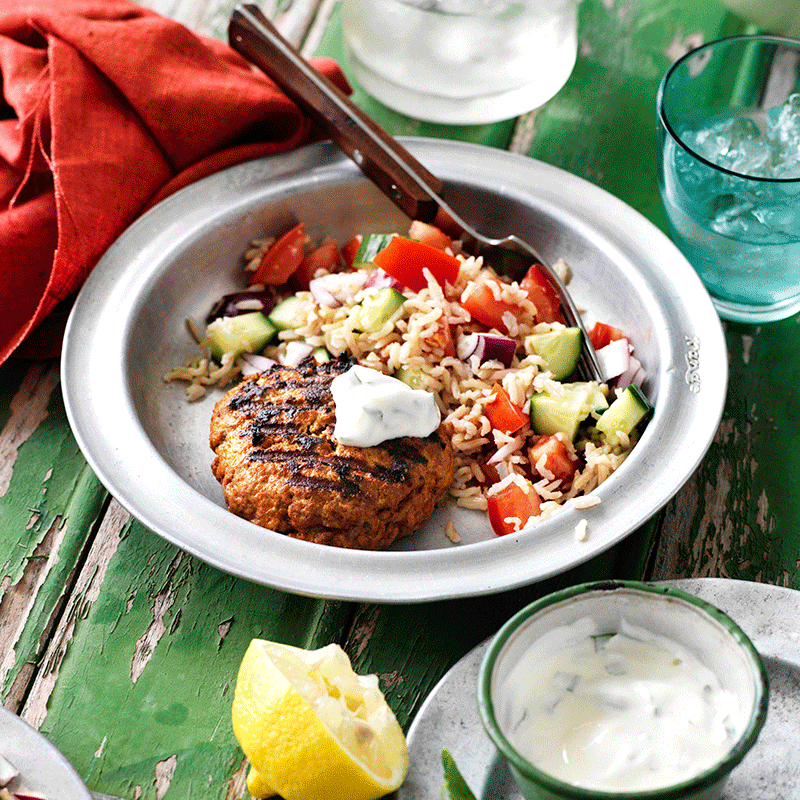 Tandoori lamb patties