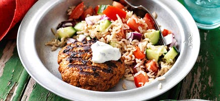 Tandoori lamb patties