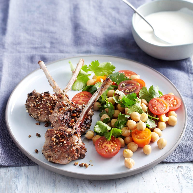 Photo of Dukkah-crusted lamb with garlic yoghurt by WW