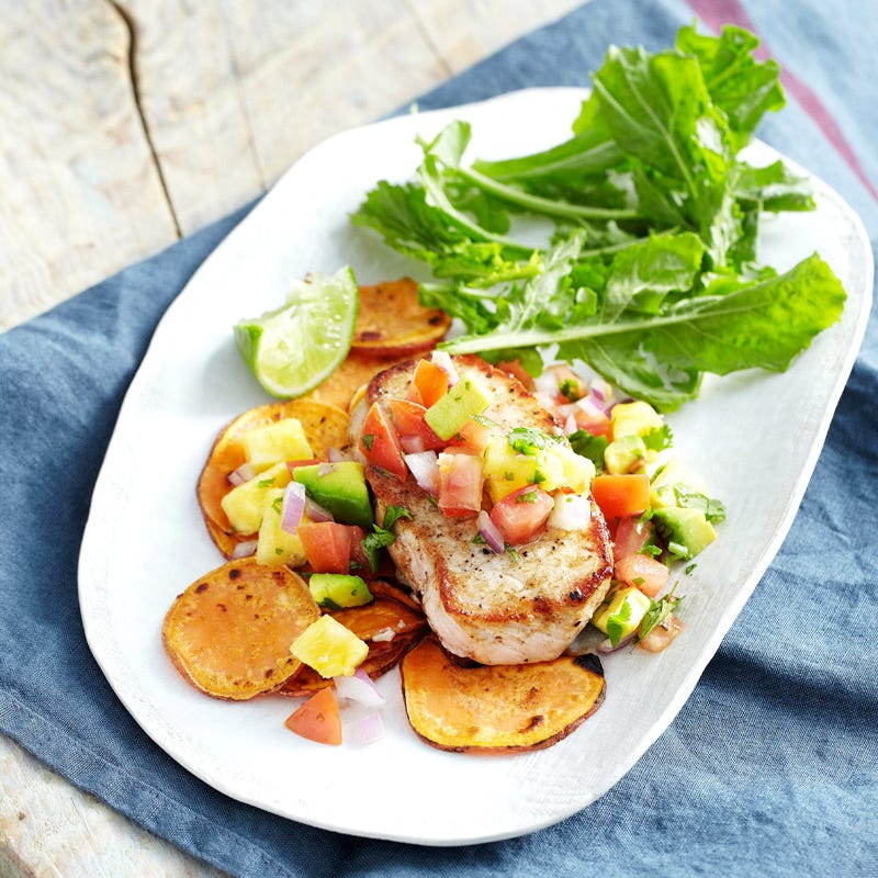 Photo of Pork with pineapple pico de gallo by WW