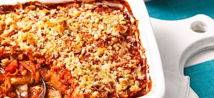 Eggplant and sweet potato melanzane