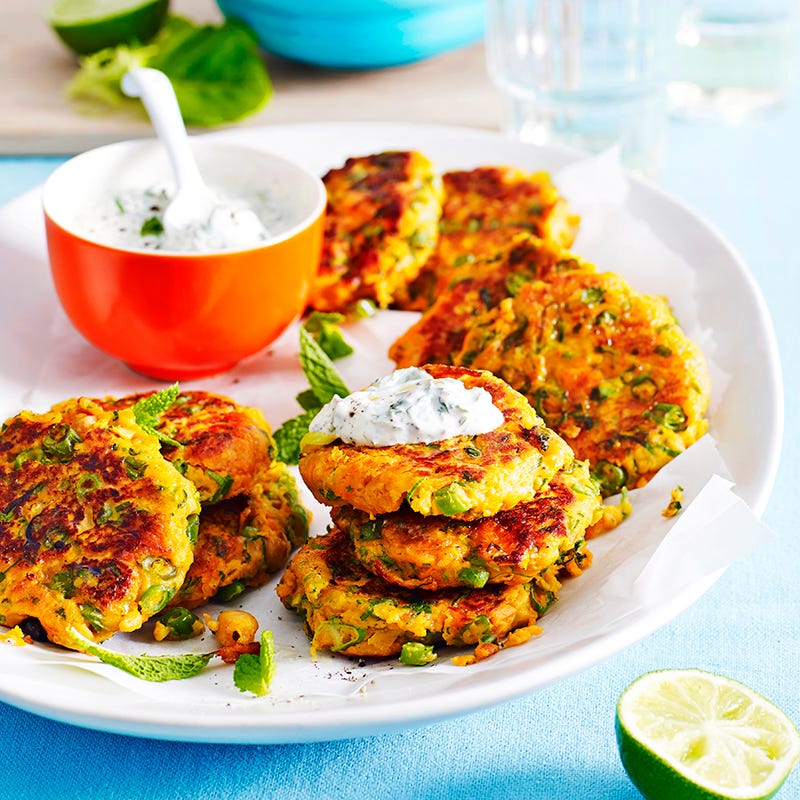 Sweet potato and chickpea patties