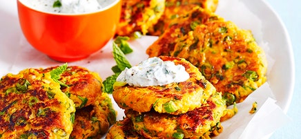 Sweet potato and chickpea patties