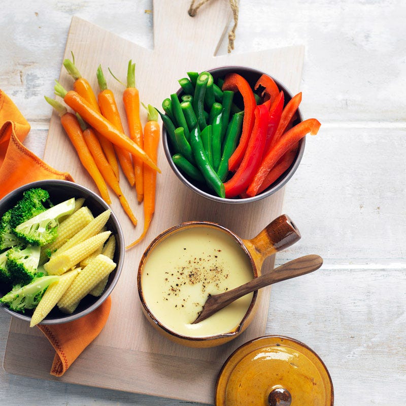 Photo of Cheese dip with veggie bites by WW