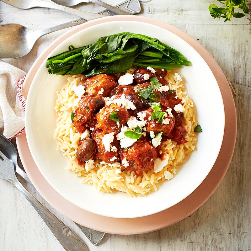 Photo of Greek meatballs with feta and olives by WW