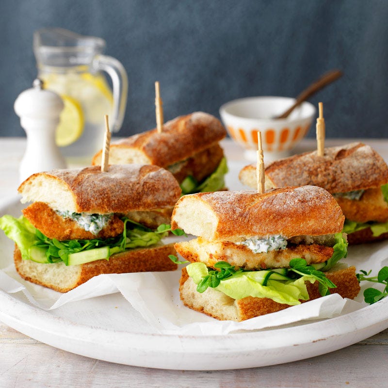 Photo of Fish ‘baps’ with yoghurt tartare by WW