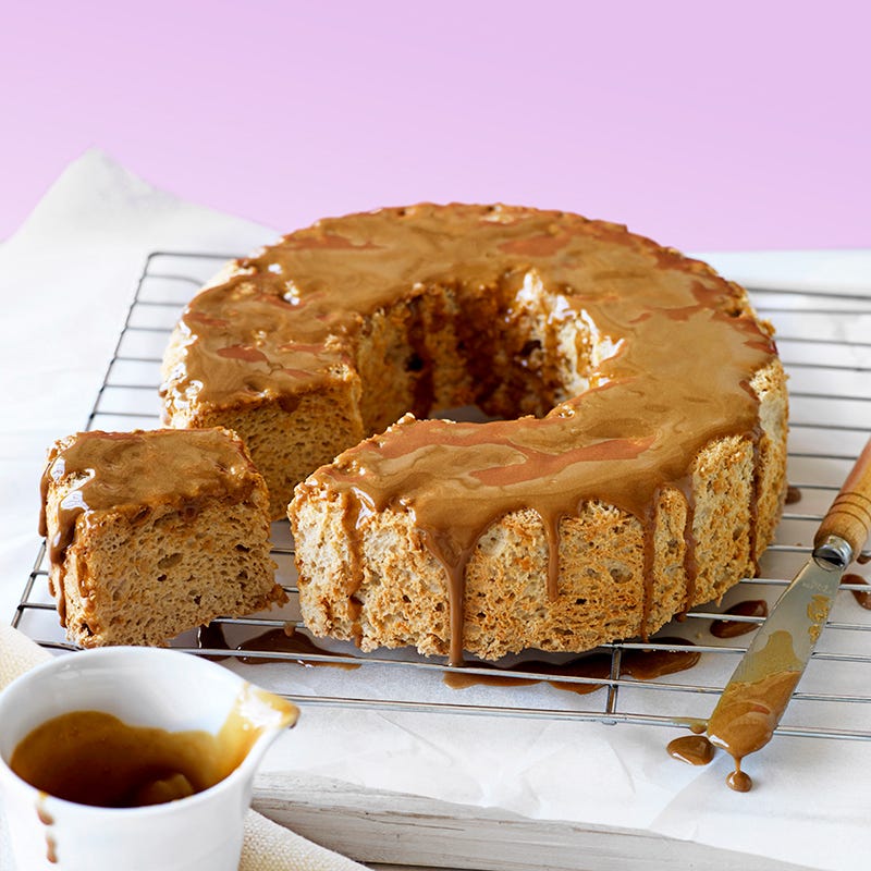 Coffee angel food cake