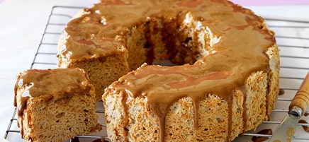Coffee angel food cake