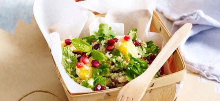 Mango and pomegranate tabouli