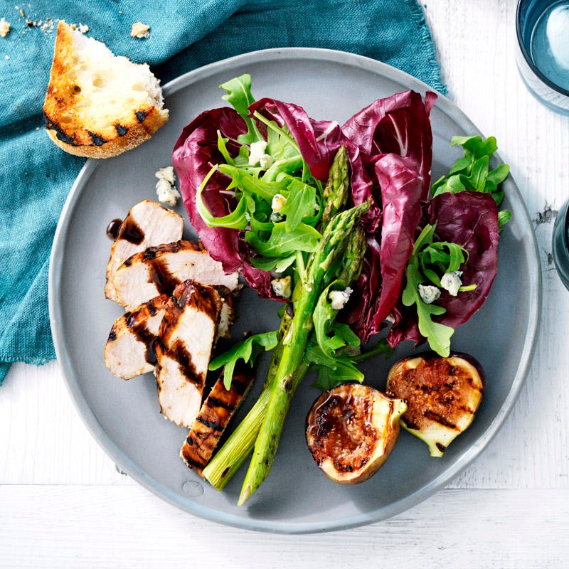 Photo of Balsamic chicken with grilled fig and blue cheese salad by WW