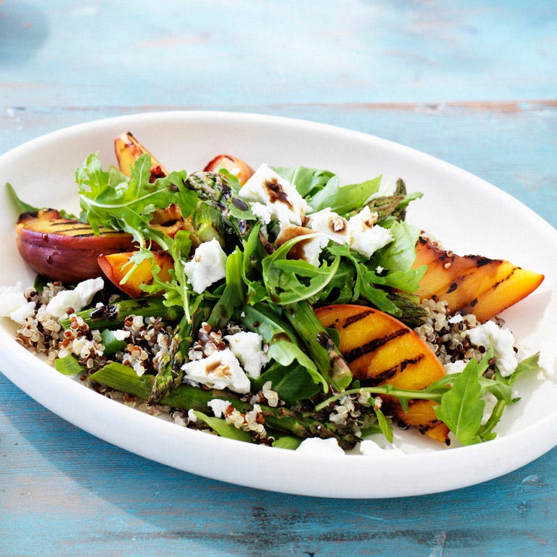 Photo of Peach, asparagus and quinoa salad by WW