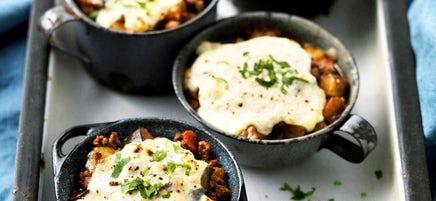 Quick moussaka pots