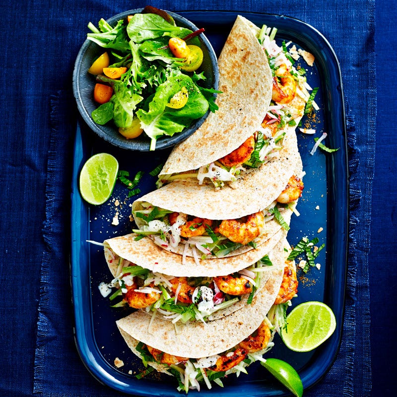 Photo of Prawn tacos with apple slaw by WW