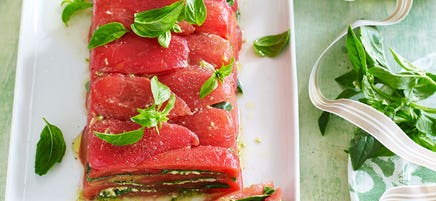 Tomato and basil terrine
