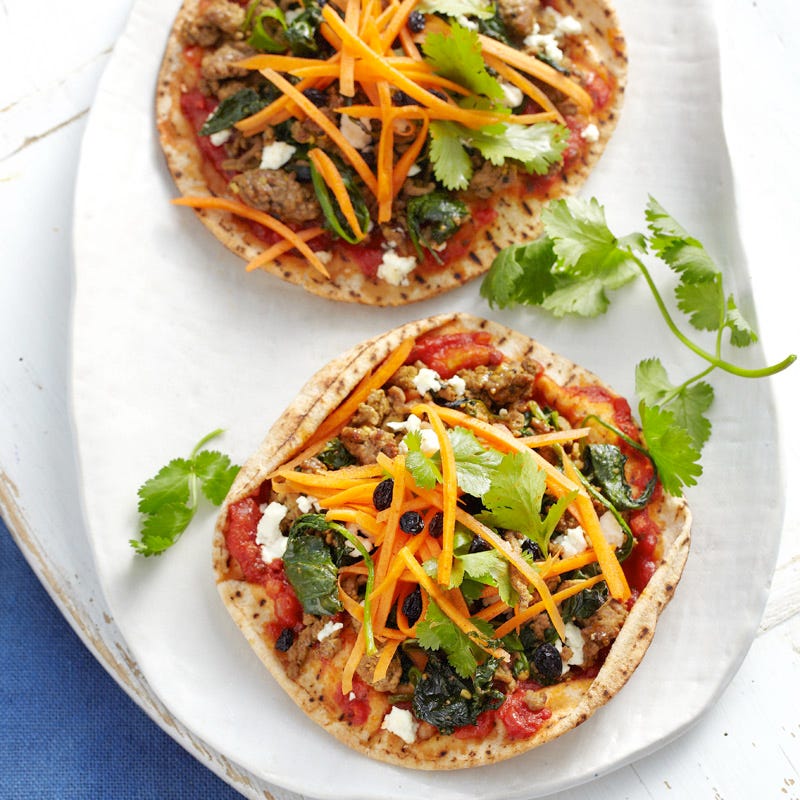 Photo of Moroccan-spiced beef and spinach pitas by WW