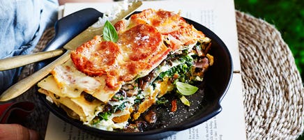 Vegetable and ricotta lasagne