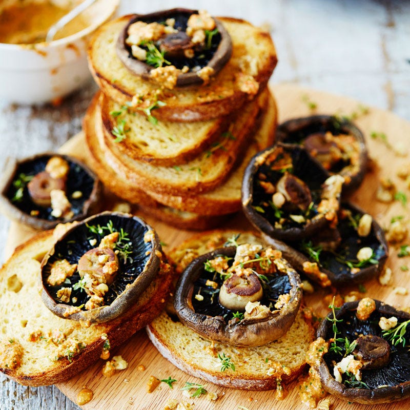 Photo of Mushroom bruschetta with romesco sauce by WW