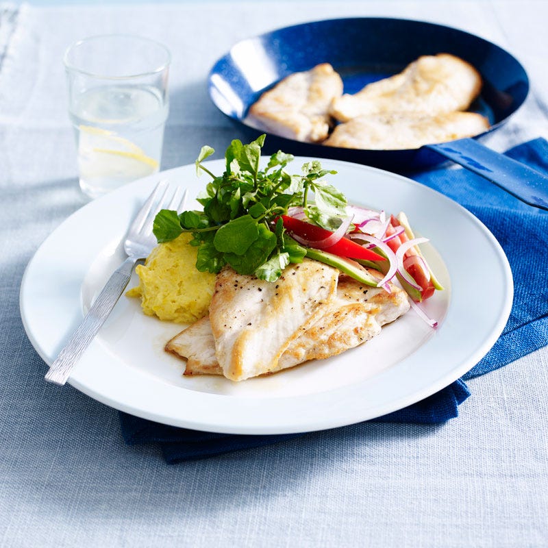 Photo of Chicken on creamed corn with tomato salsa by WW