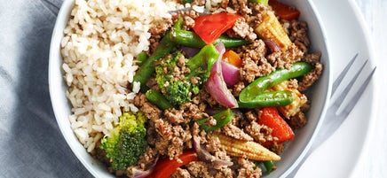 Lamb and black bean stir-fry