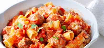 Sausage meatball pasta