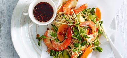 Prawn and soba noodle salad