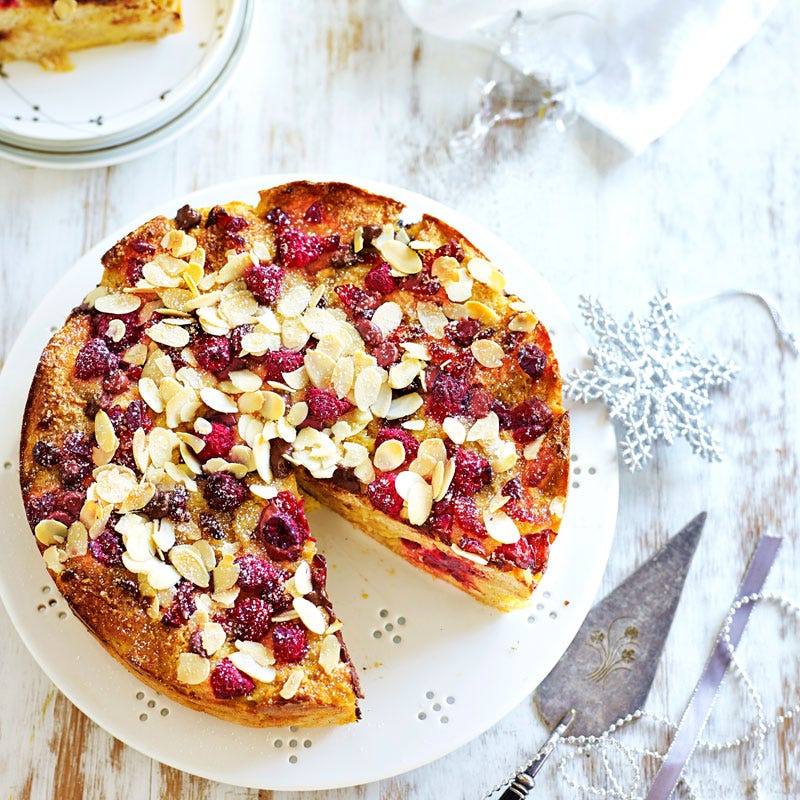 Photo of Raspberry and chocolate bread pudding by WW