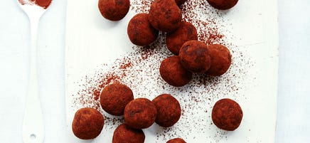 Jaffa truffle bliss balls