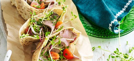Beef pita pockets