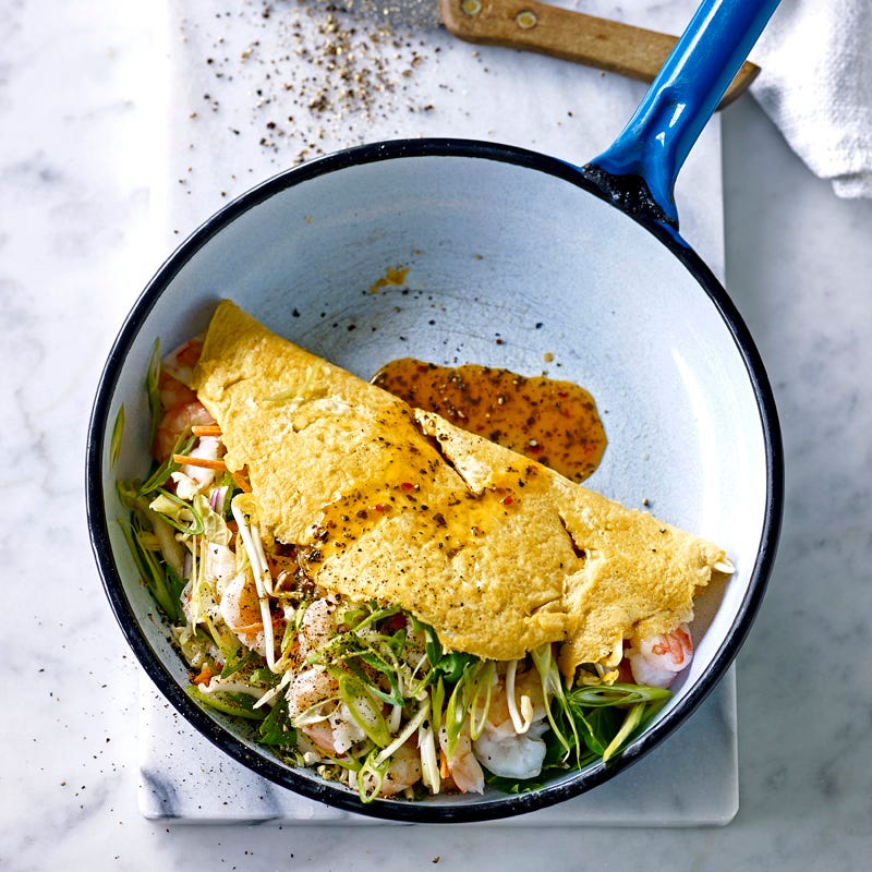 Photo of Asian prawn and sprout omelette by WW