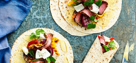 Philly cheese steak wrap