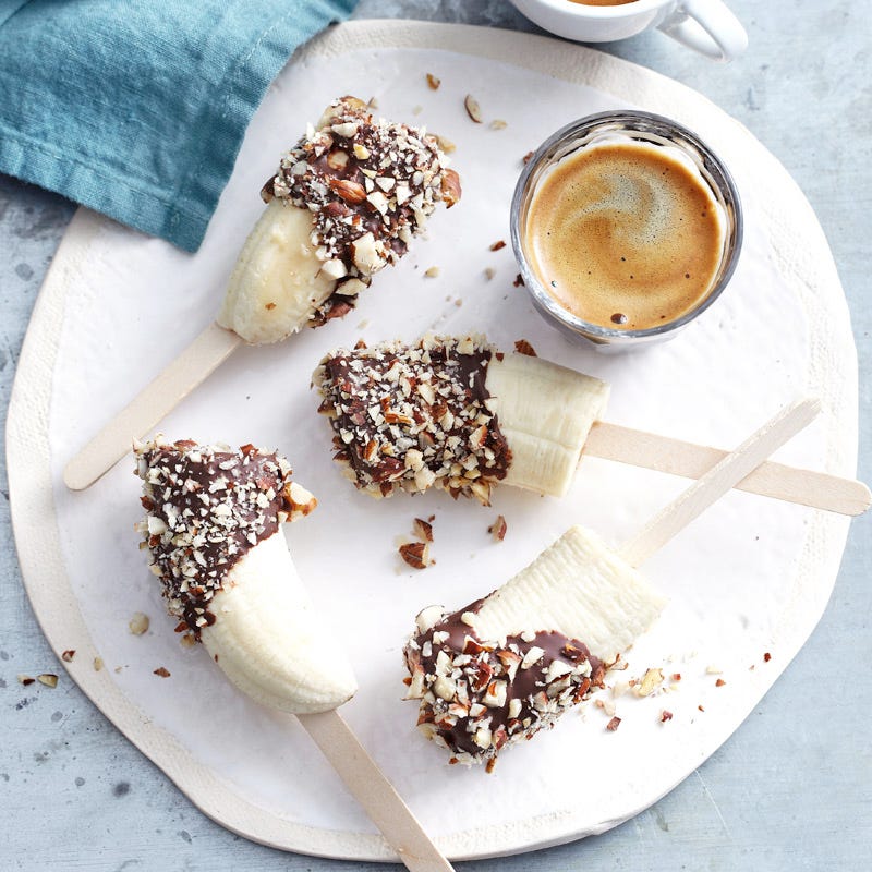 Photo of Choc-coated bananas with hazelnuts by WW