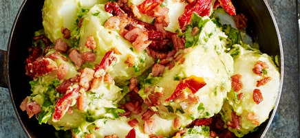Potato salad with green goddess dressing
