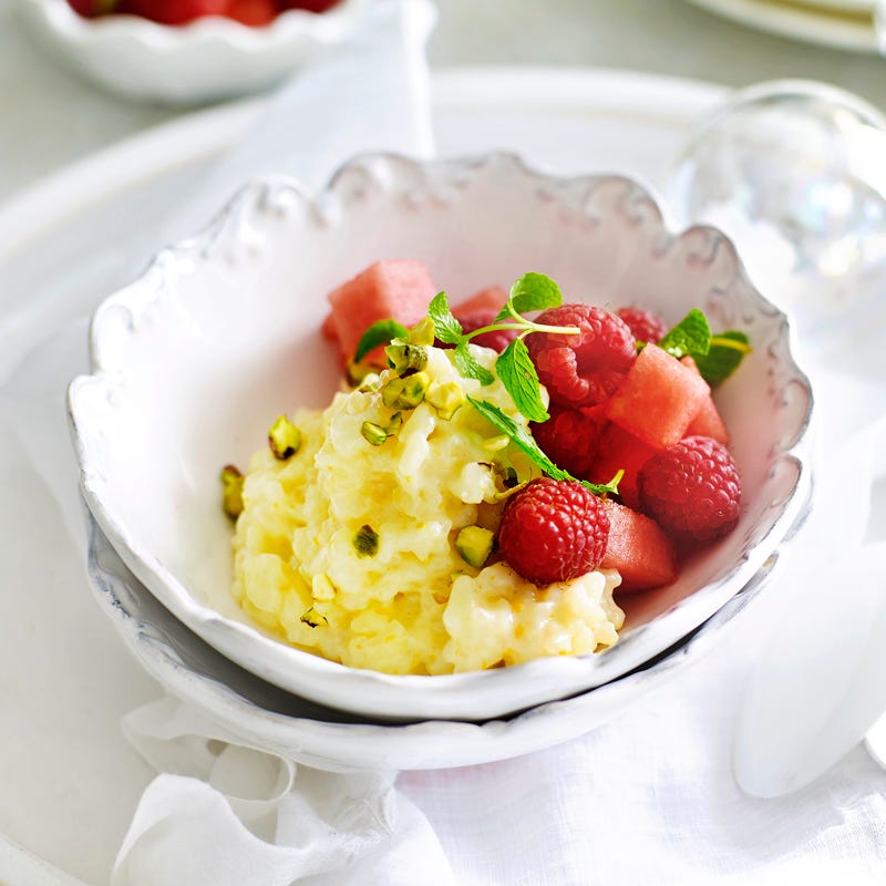 Photo of Persian rice with raspberry and watermelon salad by WW