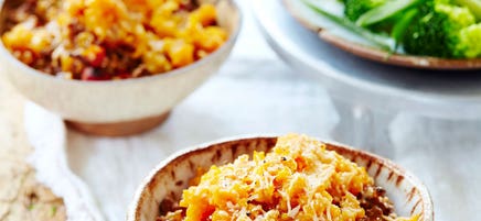 Turkey cottage pie with kumara mash