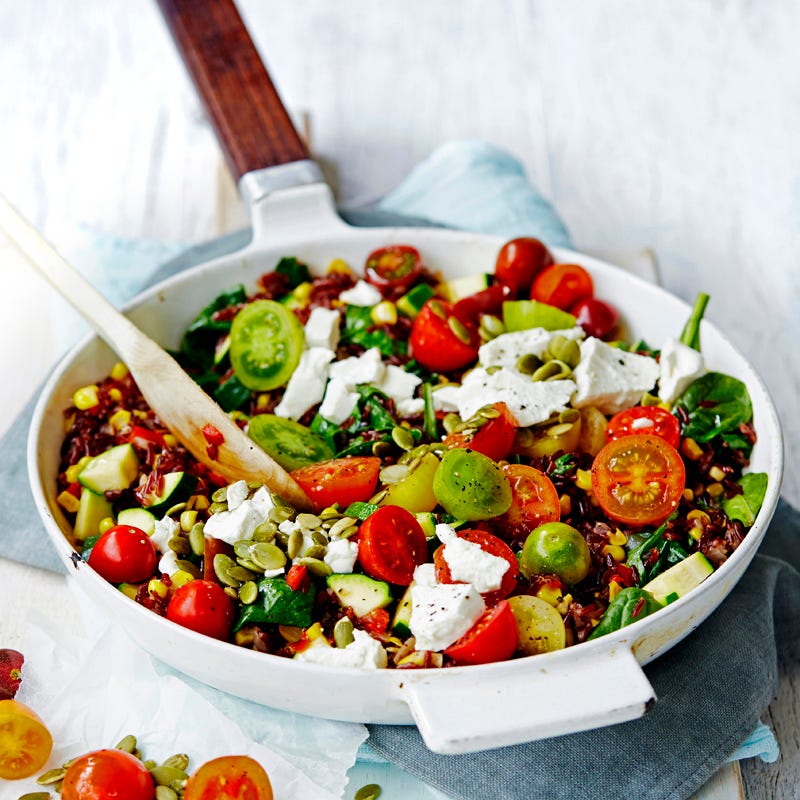 Photo of Red rice and vegetable bowl by WW