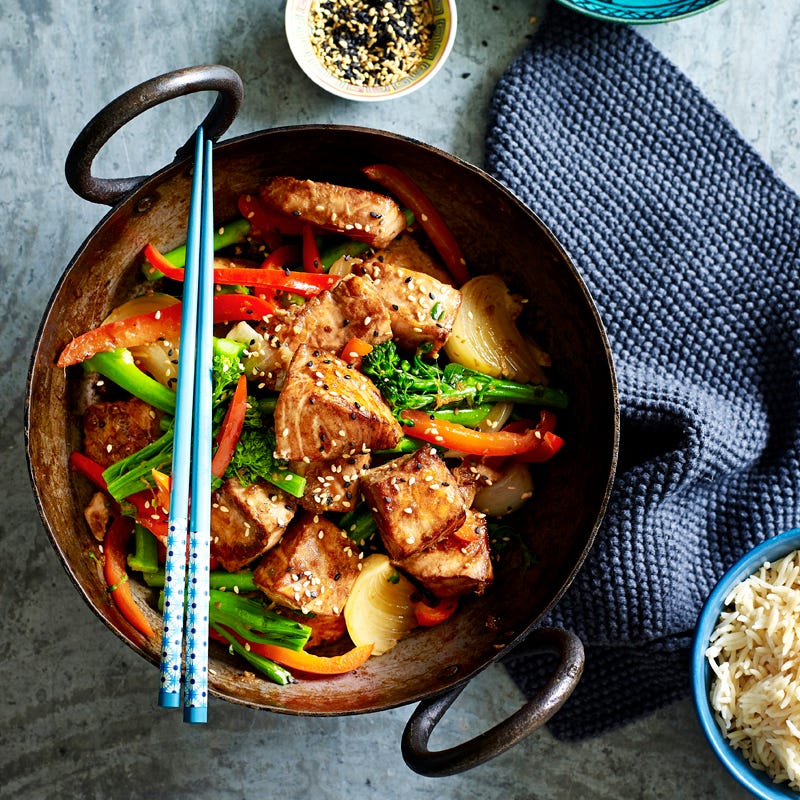 Photo of Japanese salmon stir-fry by WW