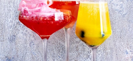 Fairy floss and rosewater champagne