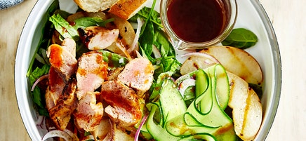 Hoisin pork and nashi pear salad